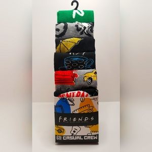 Men's FRIENDS Crew Socks Size 8-12